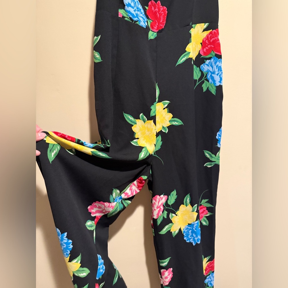 Baltic Born Black Floral Wide-Leg Jumpsuit - Picture 9 of 13